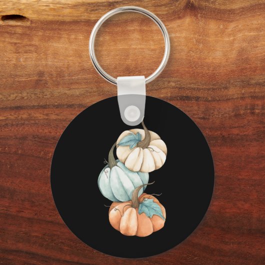 Herfst Herfst Seizoen Schattige Gekleurde Pastel P Sleutelhanger (Voorkant)