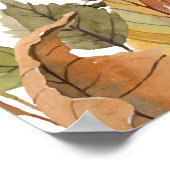 Herfst herfst service prijs menu op maat gedrukt poster (Hoek)