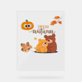 Herfst Herfst Shirt, Thanksgiving Shirt, Herfst Pu Acryl Bord (Voorkant)