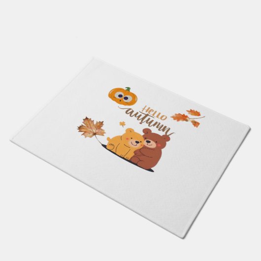 Herfst Herfst Shirt, Thanksgiving Shirt, Herfst Pu Deurmat (Schuin)