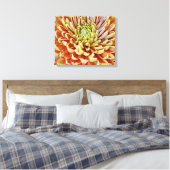 Herfst Herfst Sinaasappel Bloem Canvas Art Print (Insitu (Slaapkamer))