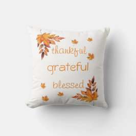 Herfst herfst Sinaasappel bruin dankbaar dankbaar Kussen