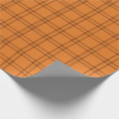 Herfst herfst Sinaasappel met geel en bruin Cadeaupapier (Hoek)