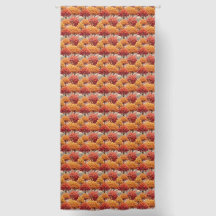 Herfst Herfst Sinaasappel Trees Art Decor Patroon