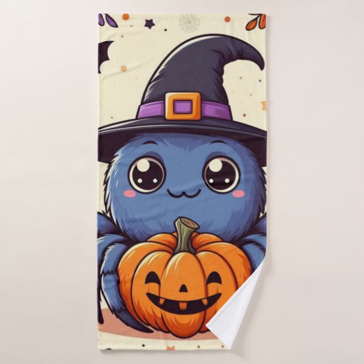 Herfst/herfst/spin/heks/halloween Badhanddoek (Badhanddoek)