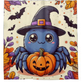 Herfst/herfst/spin/heks/halloween Douchegordijn (Voorkant)