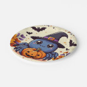 Herfst/herfst/spin/heks/halloween Papieren Bordje (Gekanteld)