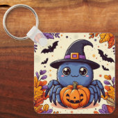 Herfst/herfst/spin/heks/halloween Sleutelhanger (Voorkant)