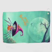 Herfst/herfst/spin/hekserij/halloween Golfhanddoek (Horizontaal)