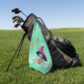 Herfst/herfst/spin/hekserij/halloween Golfhanddoek (Groen)