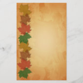 Herfst Herfst Stationery met bladeren Briefpapier (Voorkant)