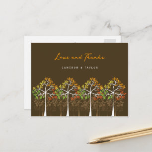 Herfst herfst Stippen Bomen Moderne foto Liefde &  Briefkaart