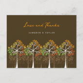 Herfst herfst Stippen Bomen Moderne foto Liefde &  Briefkaart (Voorkant)