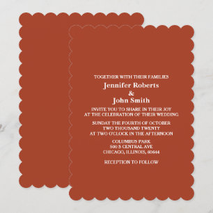 Herfst Herfst Terracotta Earth Verbrand Sinaasappe Kaart