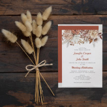 Herfst herfst Terracotta Rustic Floral Wedding