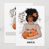 Herfst - Herfst Thanksgiving Groet Feestdagenkaart (Voorkant / Achterkant)