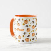 Herfst Herfst Thanksgiving Hedgehogs en pompoenen Mok (Voorkant links)