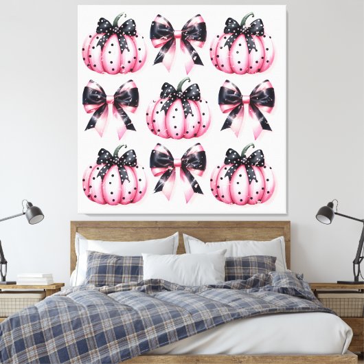 Herfst Herfst Thanksgiving Oogst Bladeren Vallen Canvas Afdruk (Insitu (Slaapkamer))