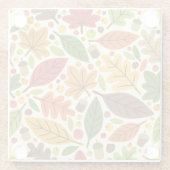 Herfst Herfst Thanksgiving Oogst Bladeren Vallen Glazen Onderzetter (Achterkant)