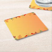 Herfst Herfst Thanksgiving Oogst Bladeren Vallen Kartonnen Onderzetters (Schuin)