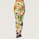 Herfst Herfst Thanksgiving Oogst Bladeren Vallen Leggings (Achterkant)