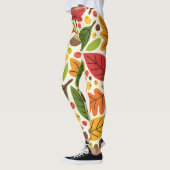 Herfst Herfst Thanksgiving Oogst Bladeren Vallen Leggings (Links)