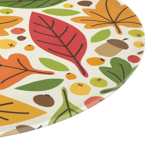 Herfst Herfst Thanksgiving Oogst Bladeren Vallen Snijplank (Hoek)