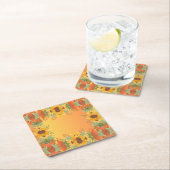 Herfst Herfst Thanksgiving Oogst Bloemen Bloemen Kartonnen Onderzetters (Insitu)