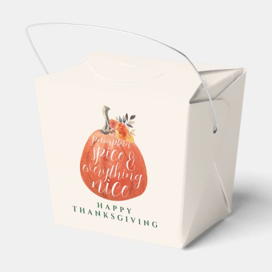 Herfst Herfst Thanksgiving Partij Waterverf Pompoe Bedankdoosjes (Achterkant)