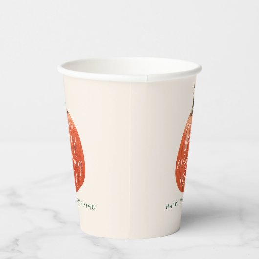 Herfst Herfst Thanksgiving Partij Waterverf Pompoe Papieren Bekers (Rechts)