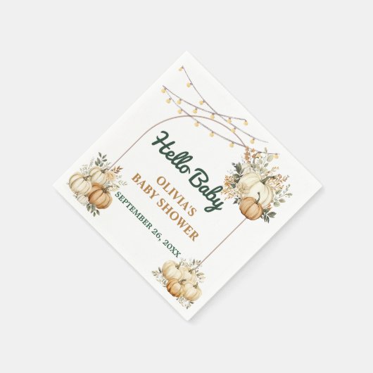 Herfst Herfst Thanksgiving Party Baby shower Servet (Hoek)