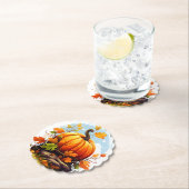 Herfst Herfst Thanksgiving Pompoen Papier Onderzet Kartonnen Onderzetters (Insitu)