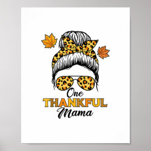 Herfst Herfst Thanksgiving Shirten, een dankbare m Poster