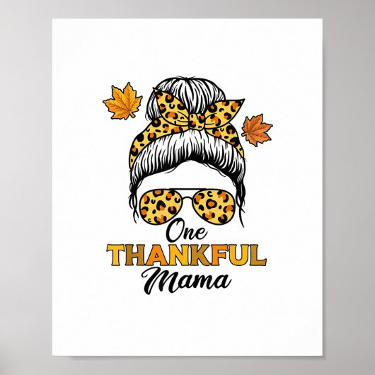 Herfst Herfst Thanksgiving Shirten, een dankbare m Poster (Voorkant)