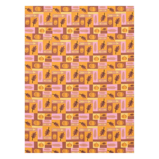 Herfst Herfst Thanksgiving Tafelkleed (Voorkant)