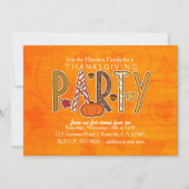 Herfst Herfst Thanksgiving Verjaardagsfeest Uitnod Kaart (Voorkant)