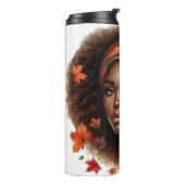  HERFST HERFST THEMA AFRO-AMERIKAANSE VROUW THERMOSBEKER (Gedraaid links)