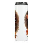  HERFST HERFST THEMA AFRO-AMERIKAANSE VROUW THERMOSBEKER (Achterkant)