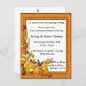 Herfst herfst thema Jubileum Uitnodiging (Voorkant / Achterkant)