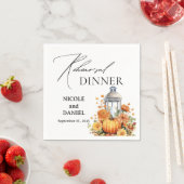 Herfst Herfst thema repetitie diner Servet (Insitu)