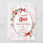 Herfst Herfst Toile Eerste Verjaardag Kaart (Voorkant)