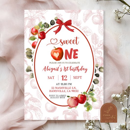 Herfst Herfst Toile Eerste Verjaardag Kaart