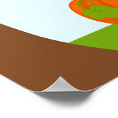 Herfst Herfst Tree en Schattige Birds Baby shower Poster (Hoek)