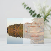 Herfst herfst Trees leveert RSVP-kaarten RSVP Kaartje (Staand voorkant)