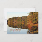 Herfst herfst Trees leveert RSVP-kaarten RSVP Kaartje (Achterkant)