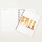 Herfst Herfst Typografie Ontwerp met bladeren Planner (Display)