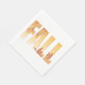 Herfst Herfst Typografie Ontwerp met bladeren Servet (Hoek)