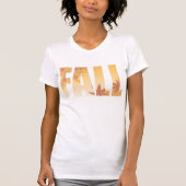 Herfst Herfst Typografie Ontwerp met bladeren T-shirt (Voorkant)
