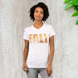 Herfst Herfst Typografie Ontwerp met bladeren T-shirt