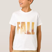 Herfst Herfst Typografie Ontwerp met bladeren T-shirt (Voorkant)